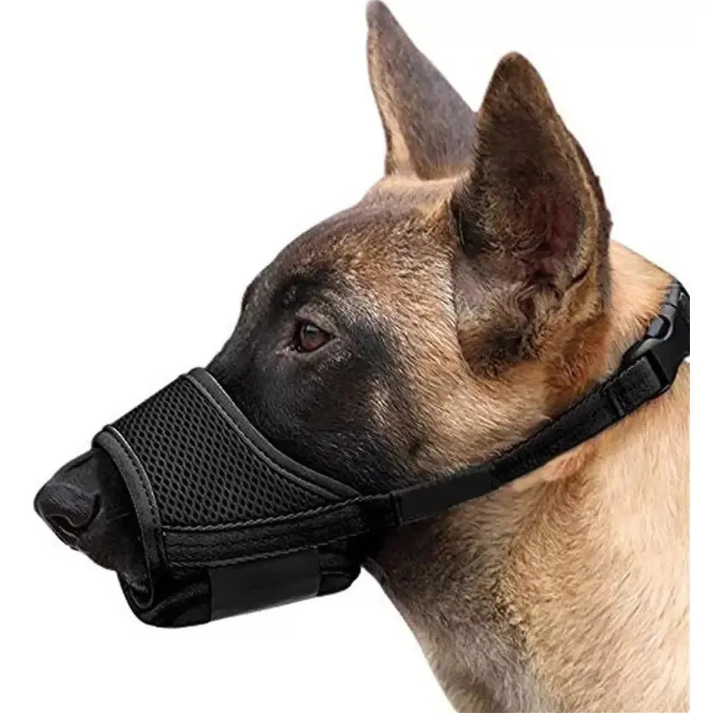 Protetor de focinho para cães de estimação, capa grande e ajustável para cães
