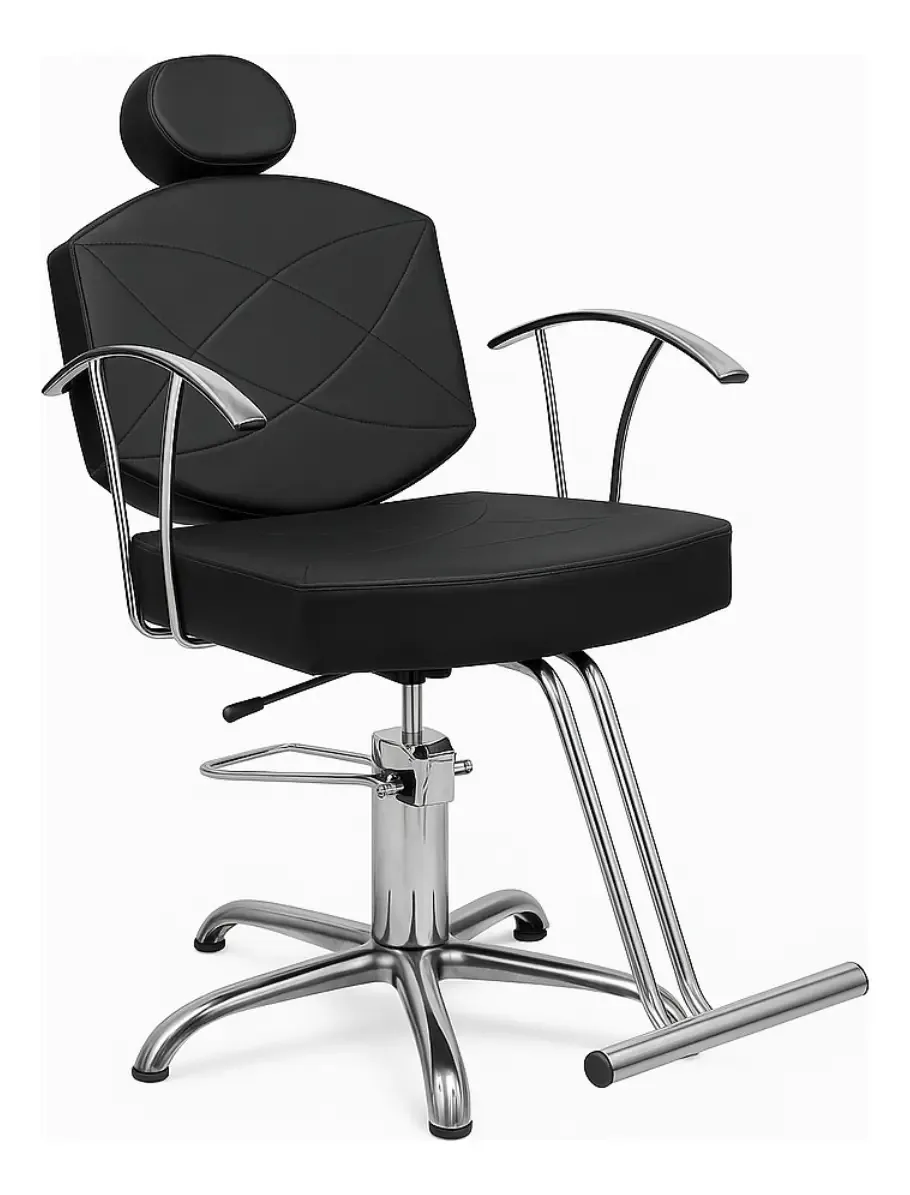 Cadeira De Barbeiro Cabeleireiro Salão Beleza Barbearia Para Sobrancelha Micropigmentacao Maquiagem Hidraulica Reclinavel X-dronic