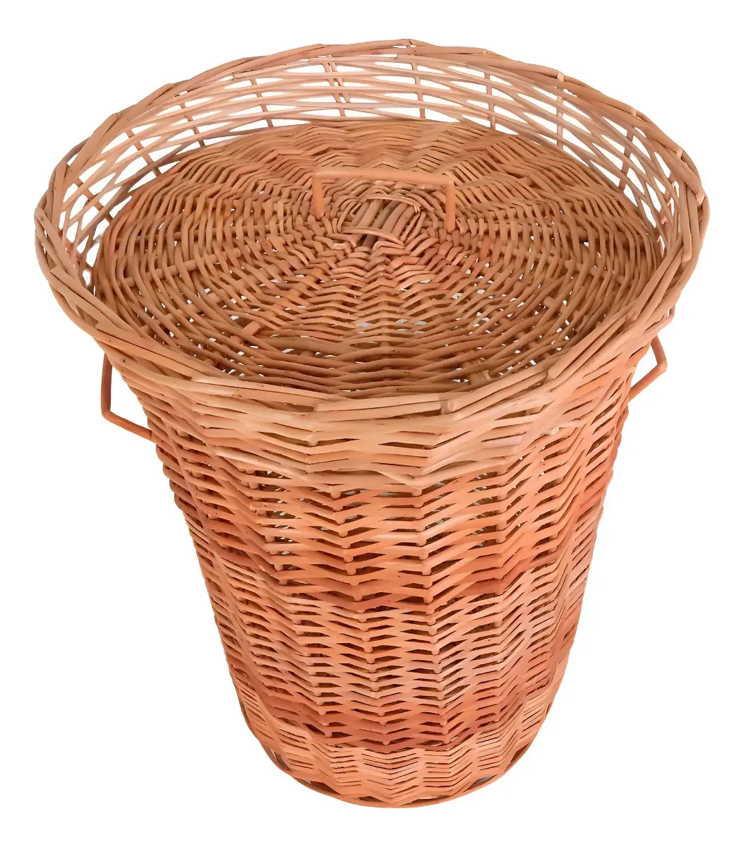 Roupeiro Em Vime Natural 70l Organizador Cesto Para Roupas