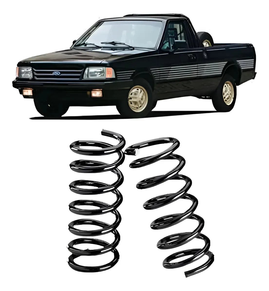 2 Molas Dianteiras Reforçadas - Chevy