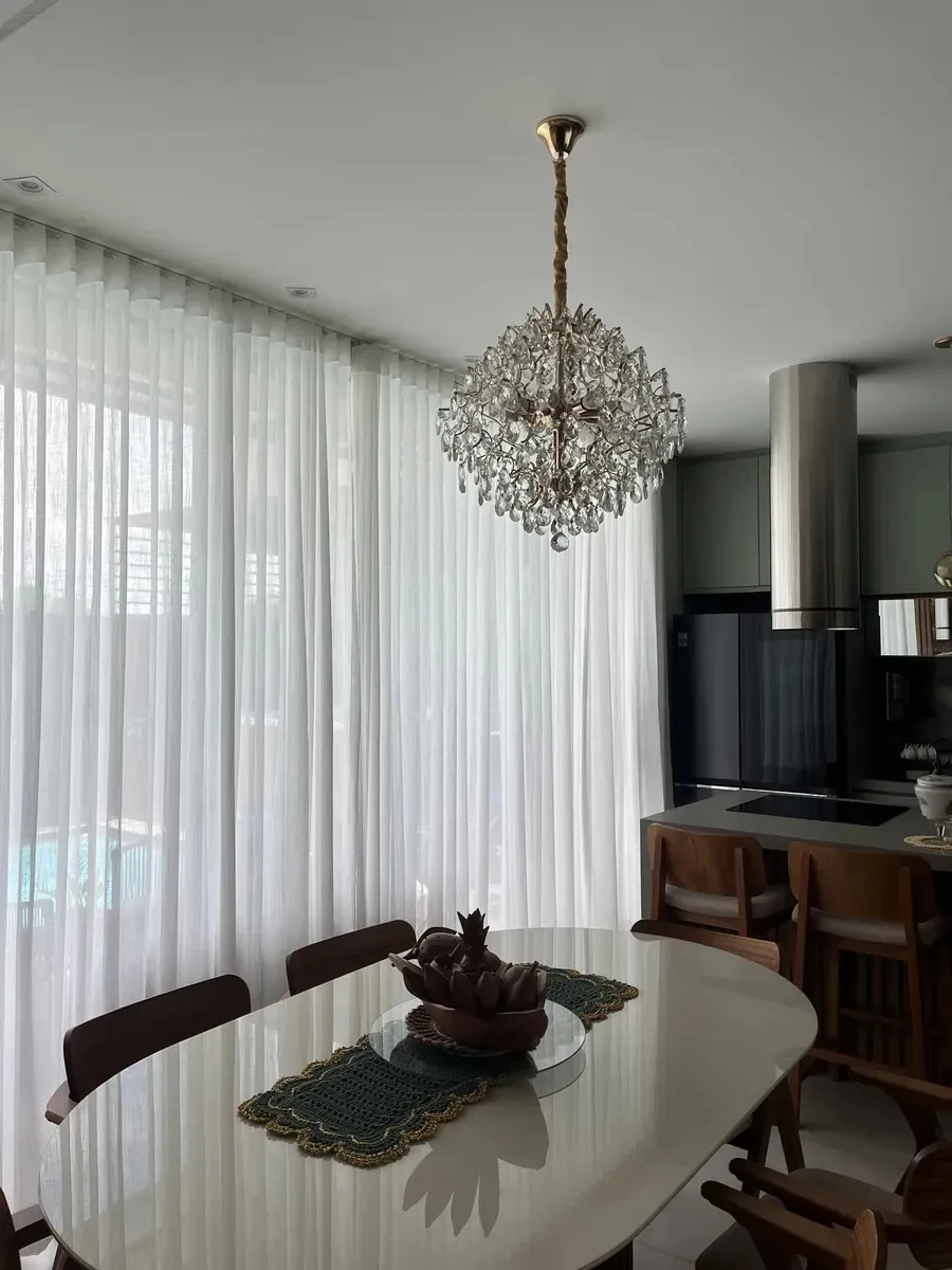 Cortina Gaze De Linho 6m X Altura - Trilho - Wave Altura Da Cortina 2,60 Metros Cor Off White