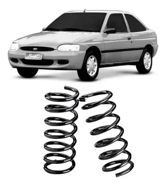 Mola Traseira Reforçada Gnv Escort Zetec 97 98 99 2000/2003