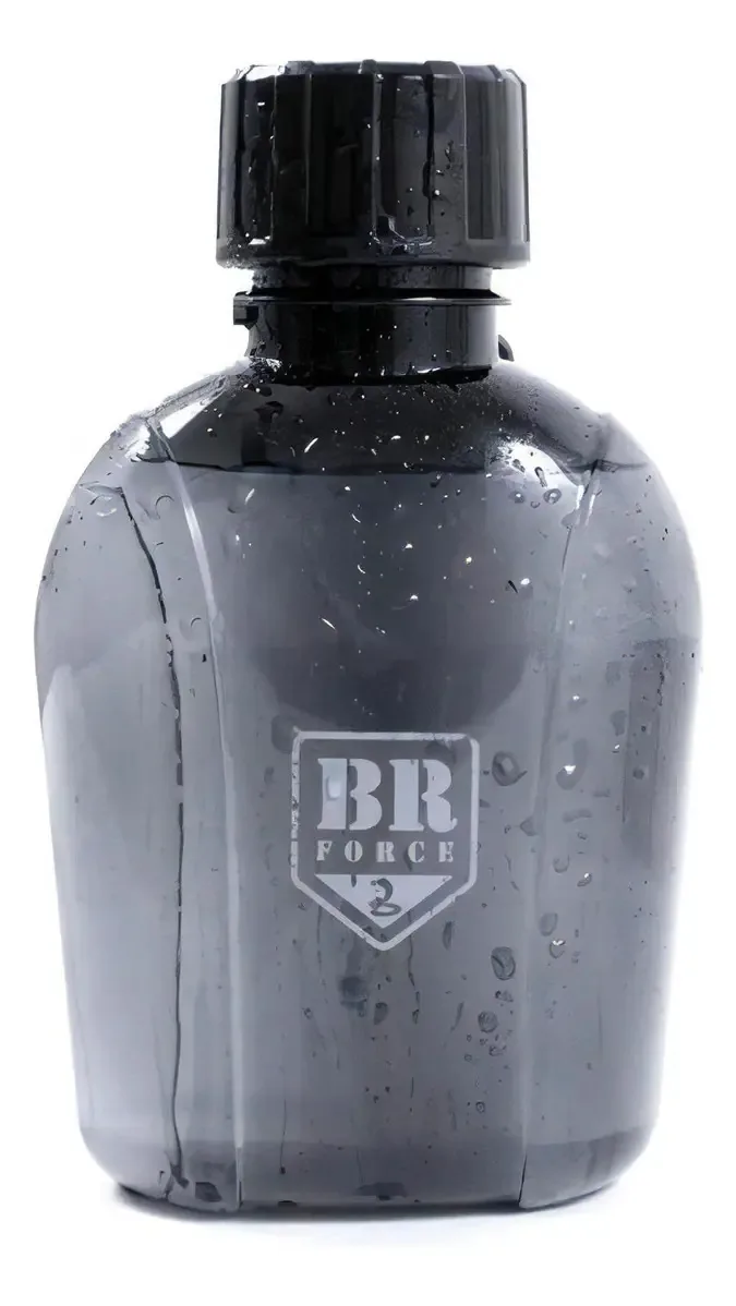 Cantil Tático BR Force Iguaçu 550ml Preto Policarbonato
