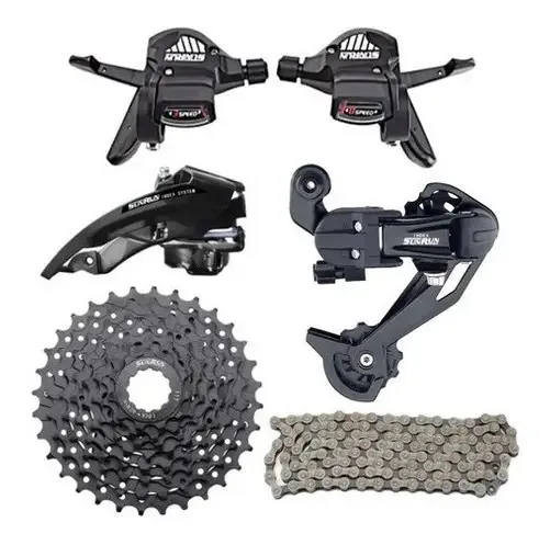 Kit Grupo Sunrun 24v Passadores Cassete Cambios 8v Corrente