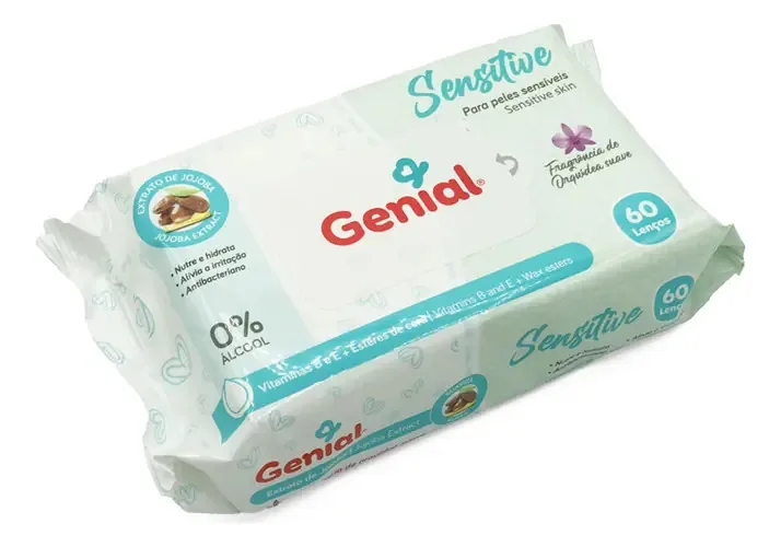 Toalhas umedecidas Genial Toalha 60 u pacote x 1