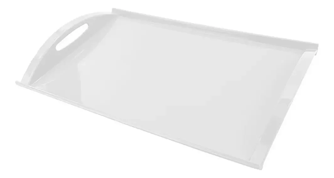 Bandeja Para A Casa Univendas Bandeja Branca De Plástico