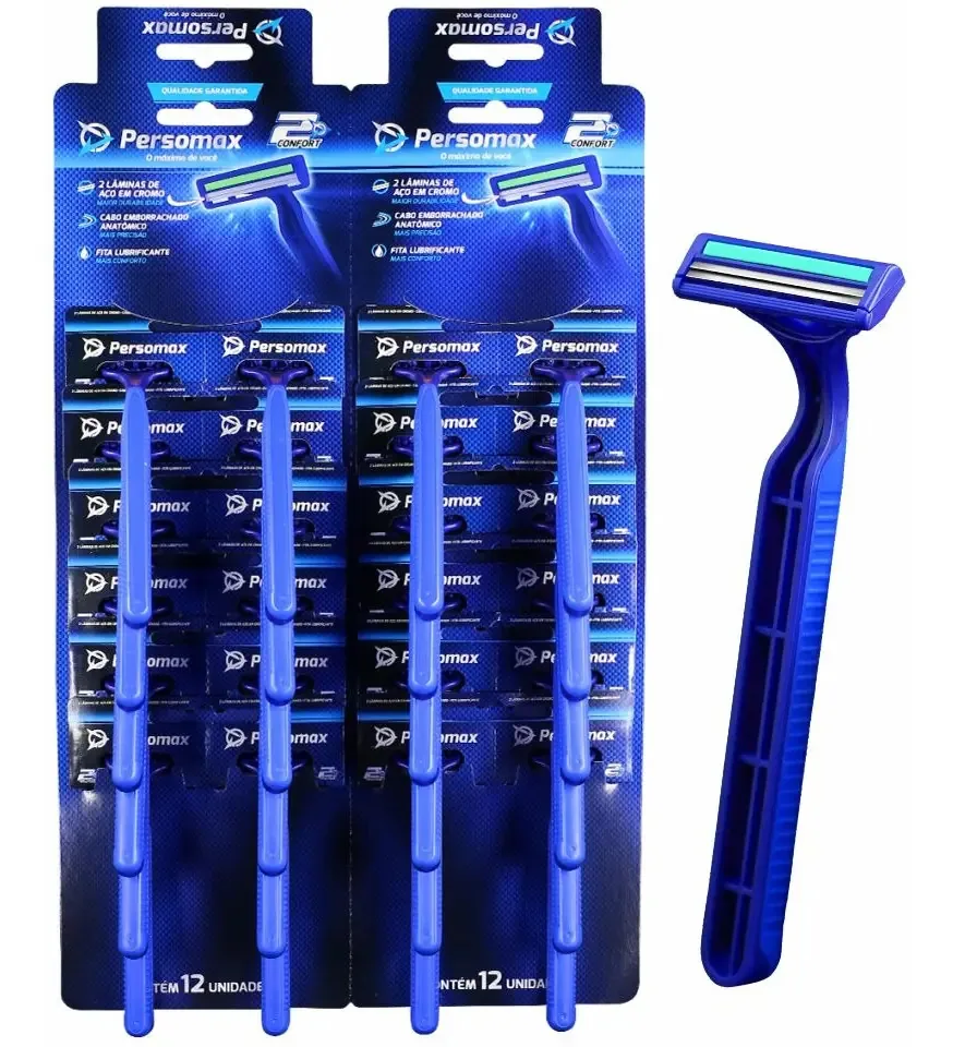 Ap.barbear Persomax Comfort Azul C/2