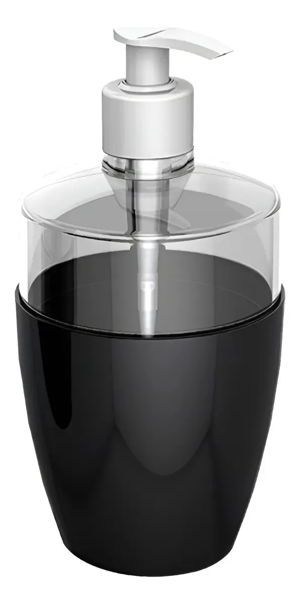 Porta Sabonete Líquido Essence Preto Durín