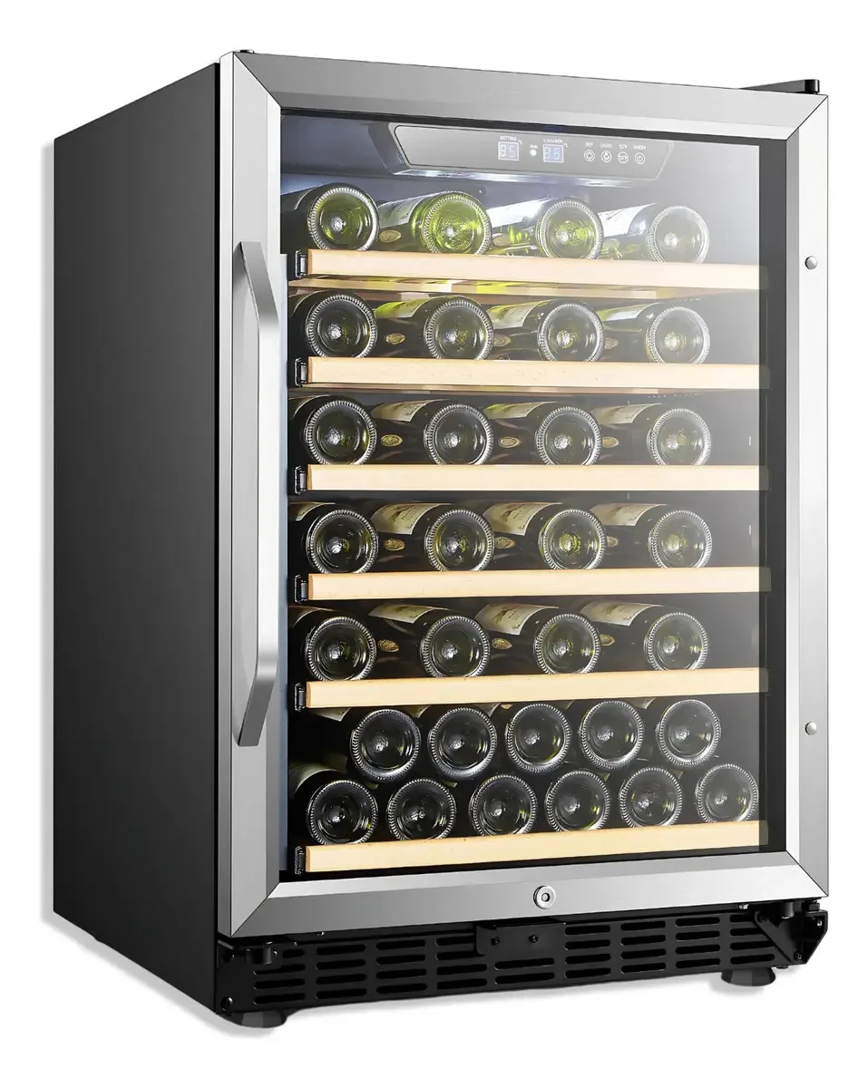 Adega Krauer 2539 Preto Inox Compressor 46 Garrafas