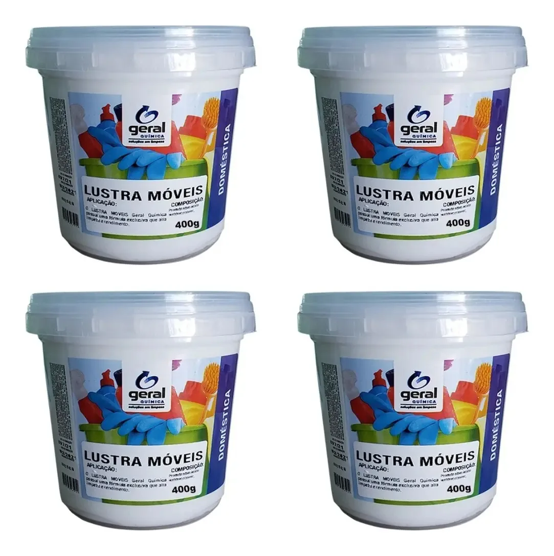 4 Lustra Moveis Superfícies 400g Cheiro E Qualidade Incrível