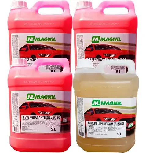 Limpeza Automotiva: 3 Desengraxante Solupan + 1 Limpa Pneu