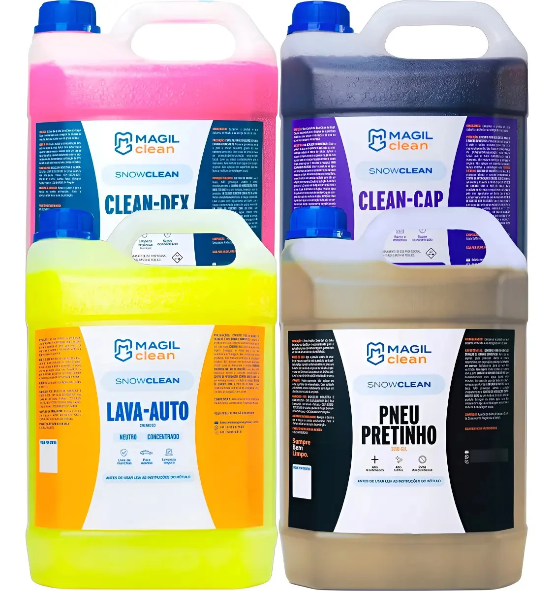 Kit Lava Rápido - Shampoo + Limpa Baú + Solupan + Pretinho
