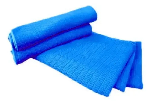 Pano de Microfibra NBC Superabsorvente Para Limpeza Automotiva Azul (Pack com 3)