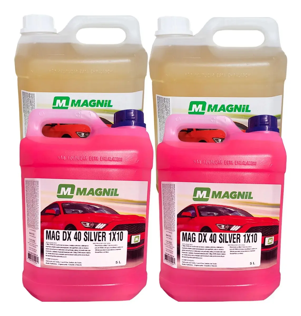 Limpeza Automotiva: 2 Desengraxante Solupan + 2 Limpa Pneu