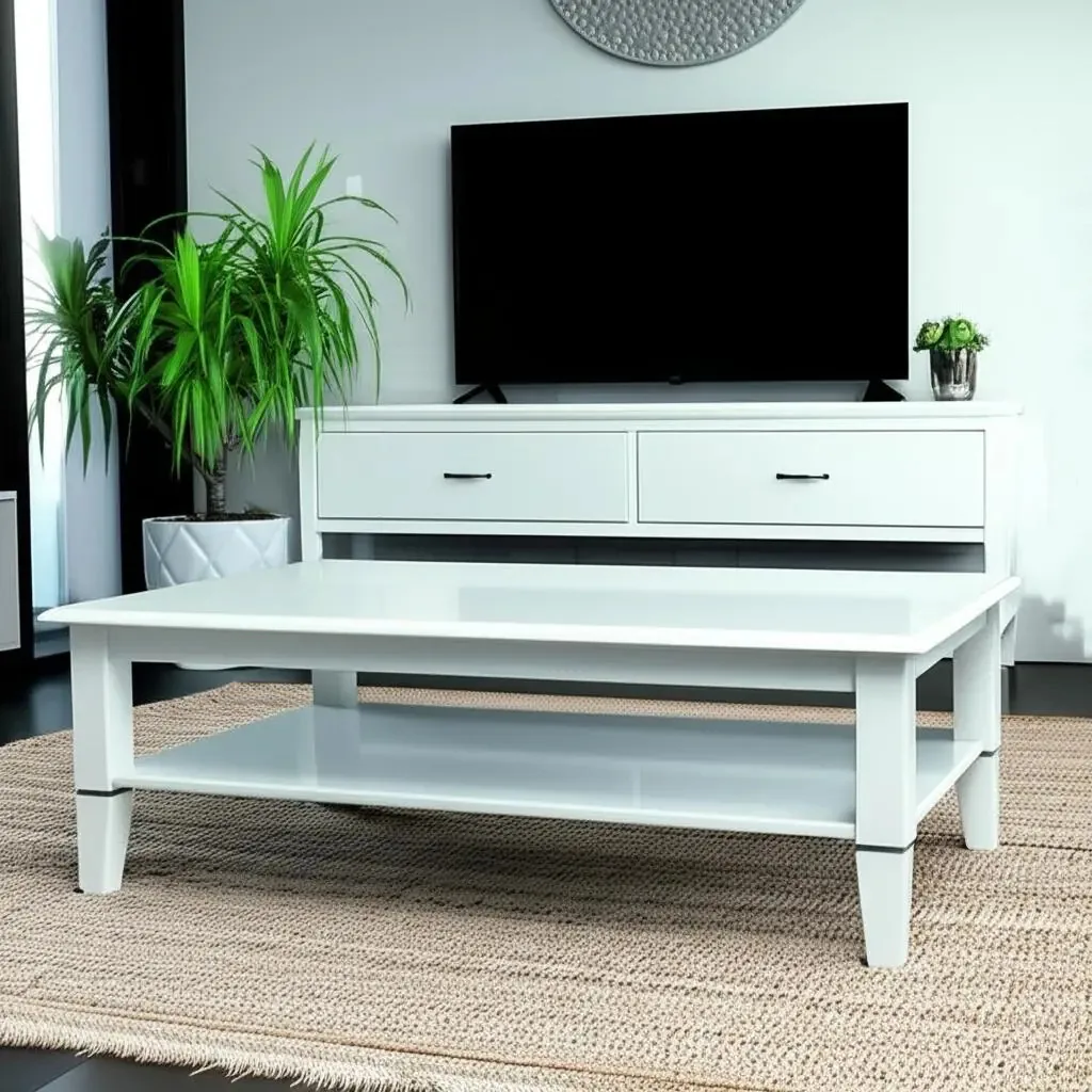 Mesa De Centro Vogue Em Mdf - Branco