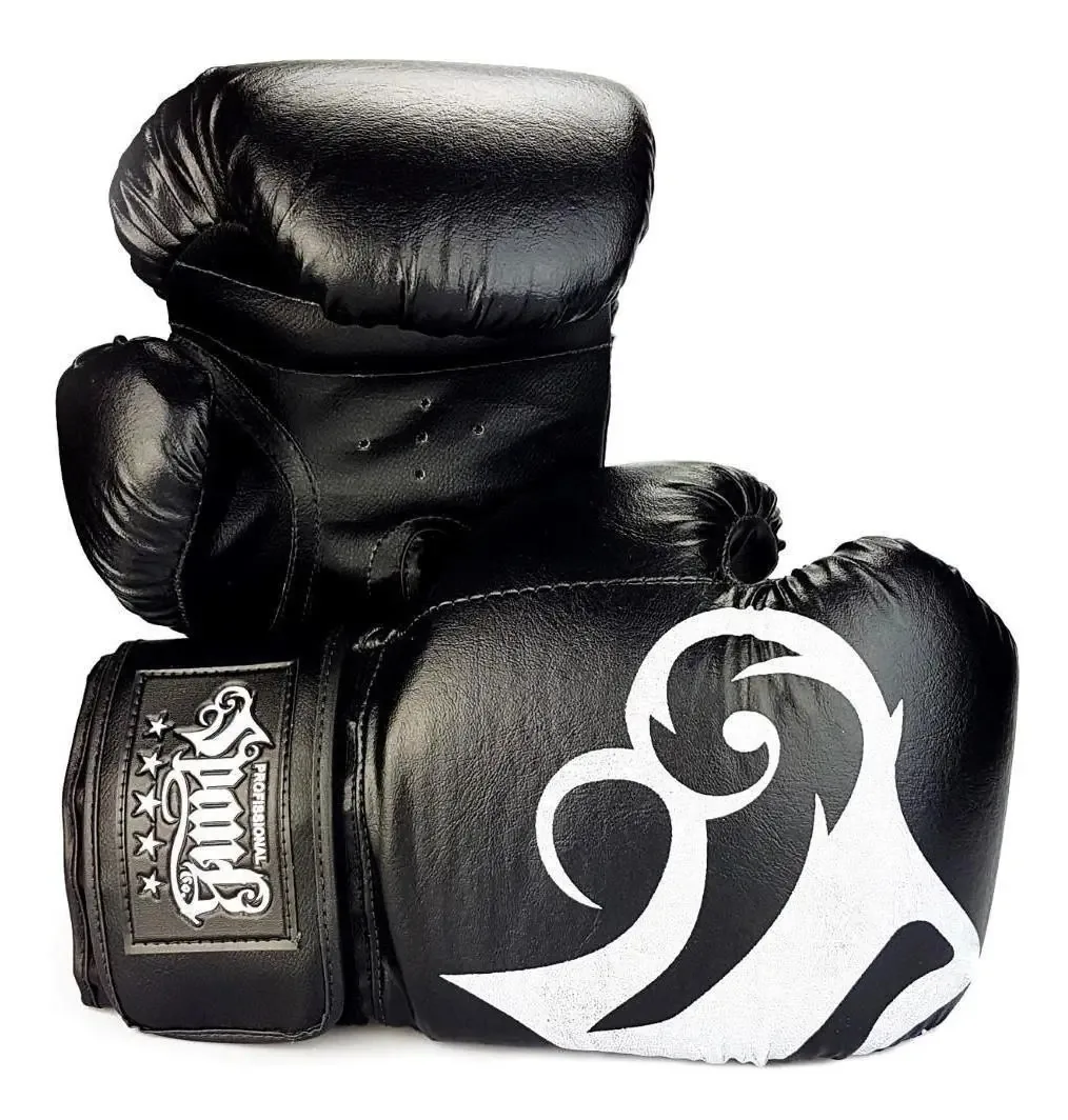 Luva De Boxe E Muay Thai Spank - Preto - 16oz