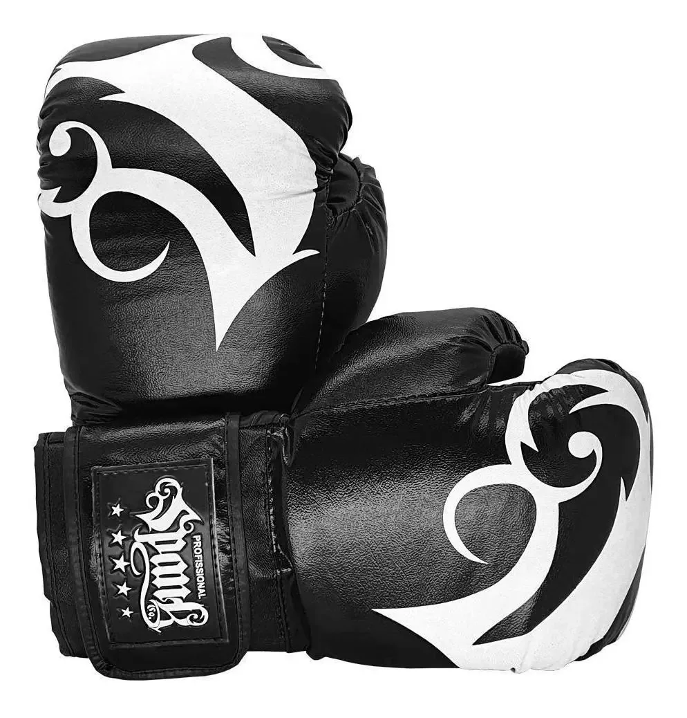 Luva De Boxe E Muay Thai Spank - Preto - 12oz