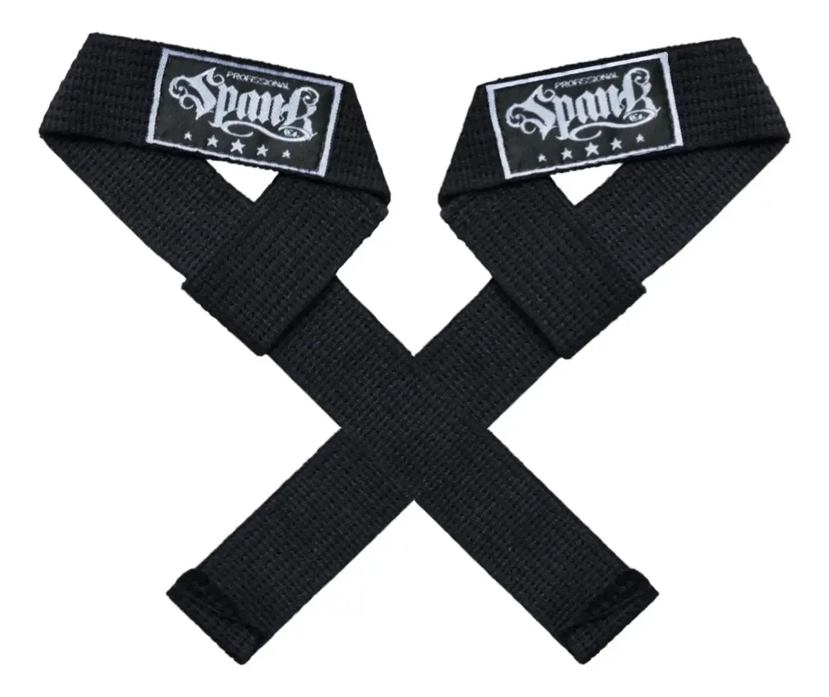 Spank Tala Straps Crossfit Preto Exercício Musculação Academia Par Força Treino Explosão Carga Barra Puxada Remadas Levantamento Peso Mão