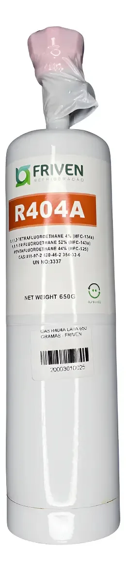 Garrafa Gás Refrigerante R404a 650g Friven