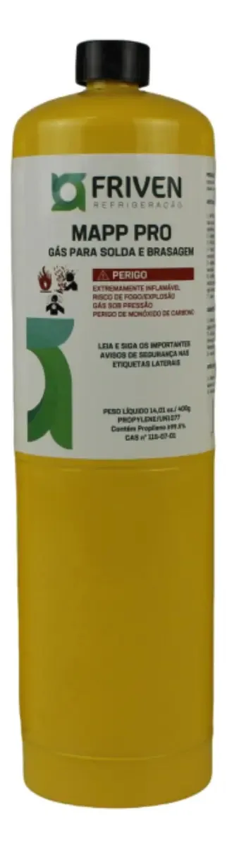 Maçarico Friven Gás Mapp Solda Aquecimento 400g