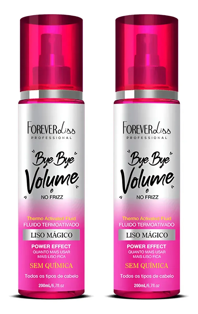 Combo Com 2 Sprays Bye Bye Volume E No Frizz Forever Liss