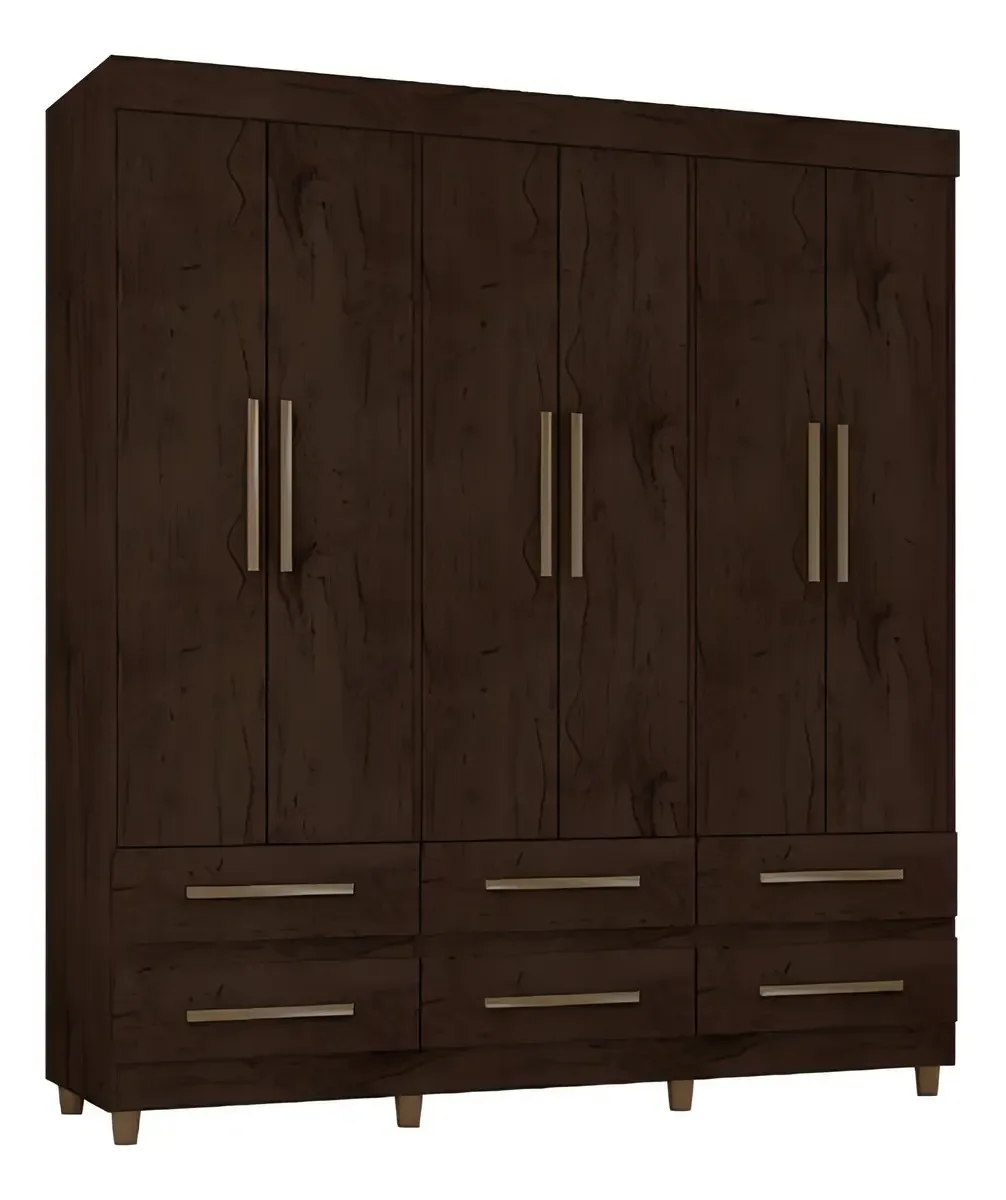 Guarda Roupa Casal 66020 Café - Araplac