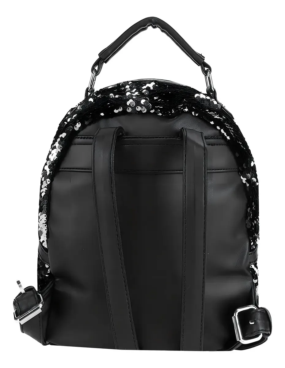 Mochila Bolsa Reforçada Impermeável Lantejoulas Brilho Moda