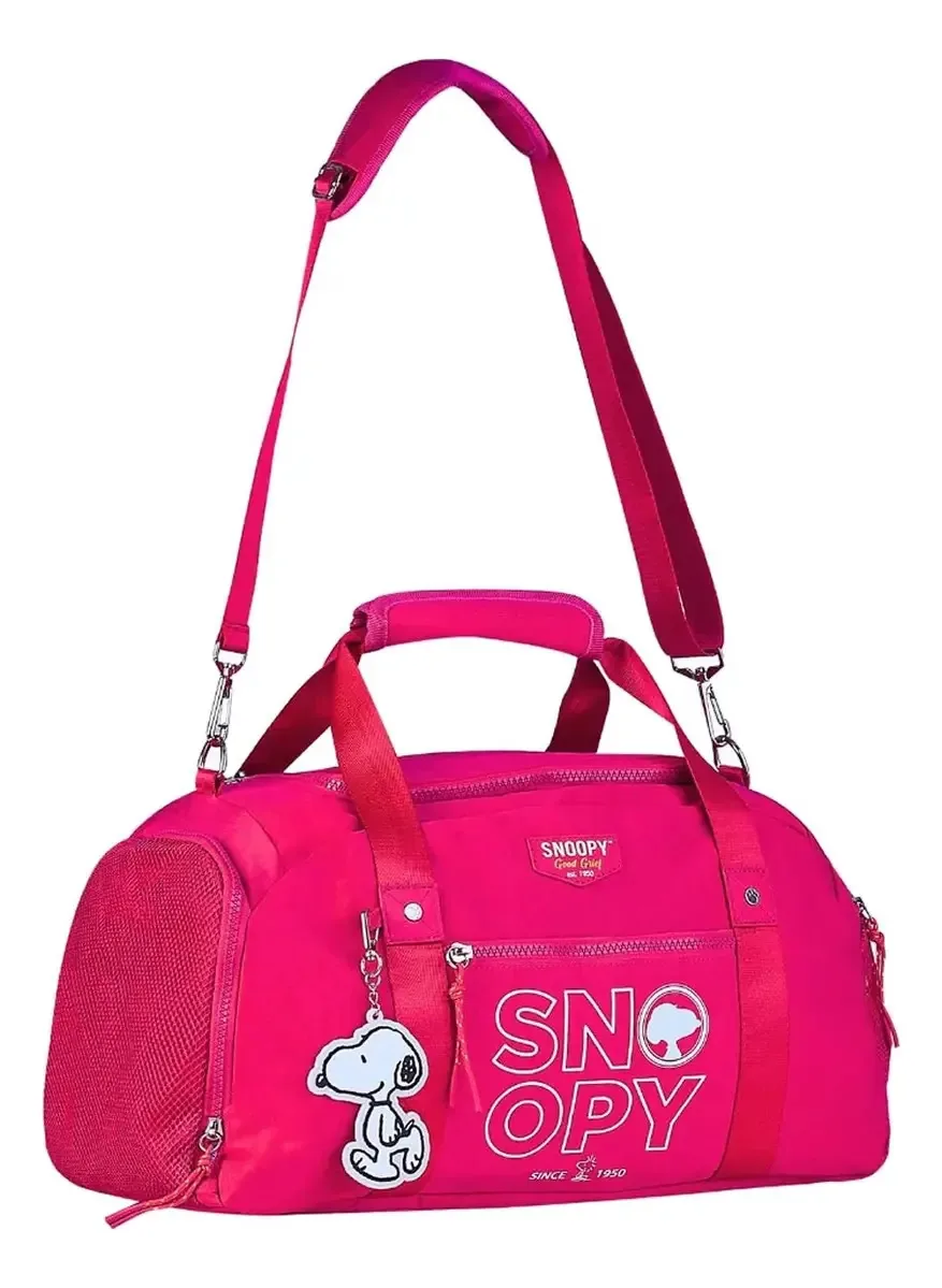 Bolsa Meia Viagem E Academia Treino Fitness Snoopy Pink