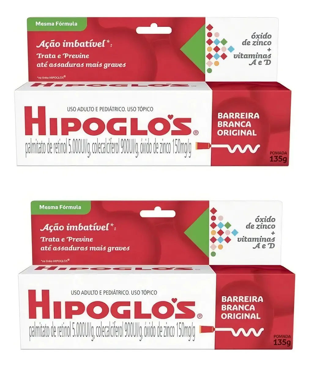 Pomada Tratamento Assaduras Hipoglós 2 Caixas De 135g