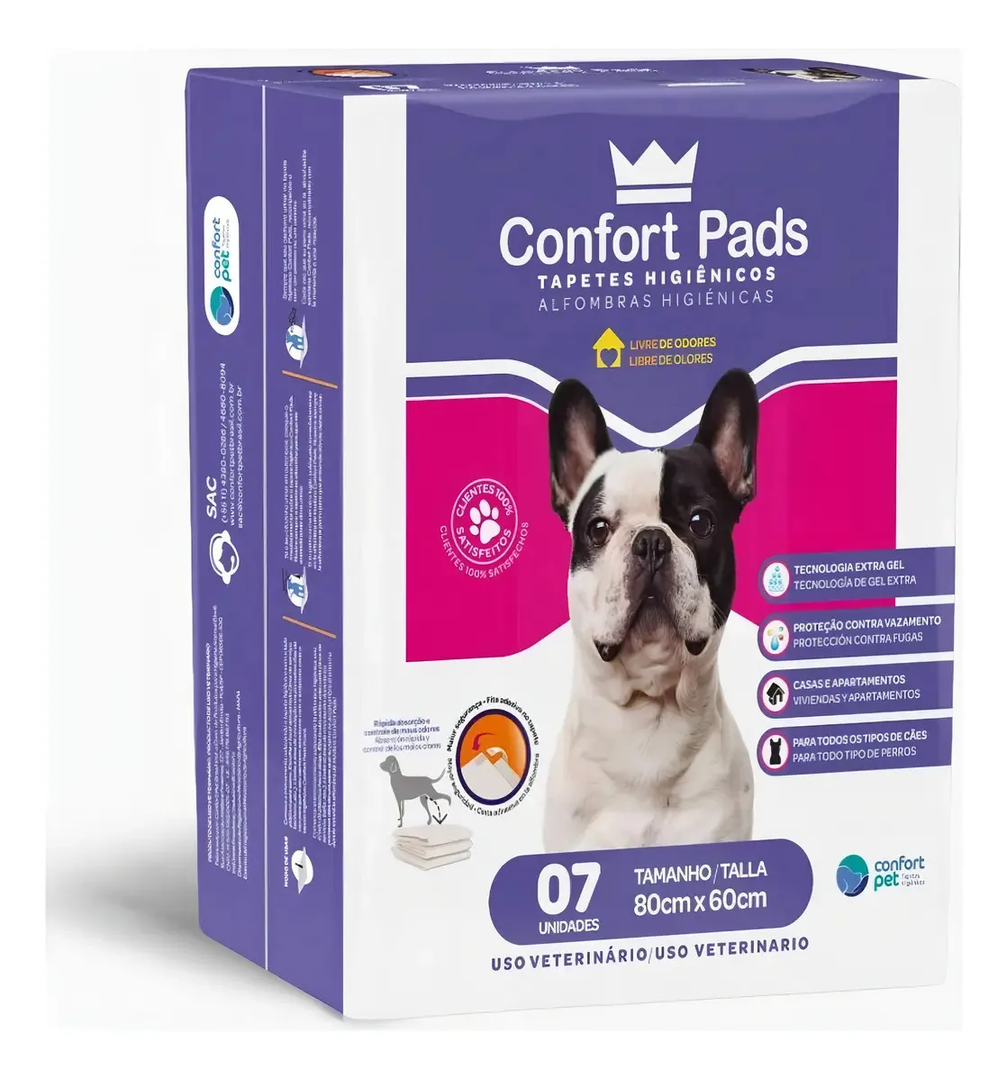 Sanitário Canino Cachorro Xixi Banheiro Cães - 80x60
