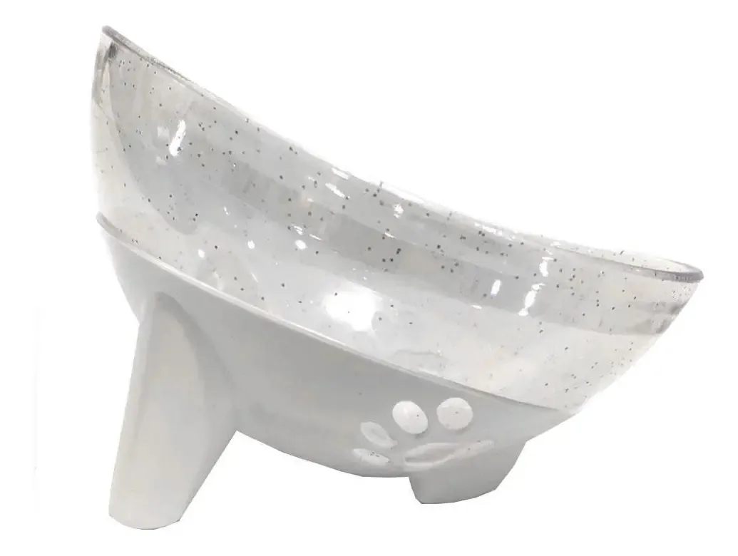 Comedouro Cachorro Bebedouro Cão Ergonômico - Transparente