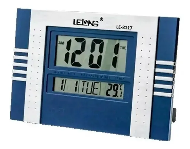 Relógio Digital Para Mesa e Parede VTR Eletronics Com Termômetro e Despertador