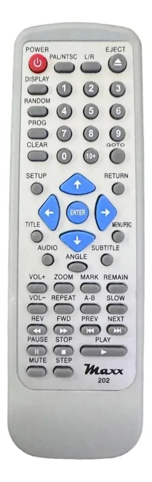 Controle Remoto Para Dvd Gradiente D-202 Cr-1543
