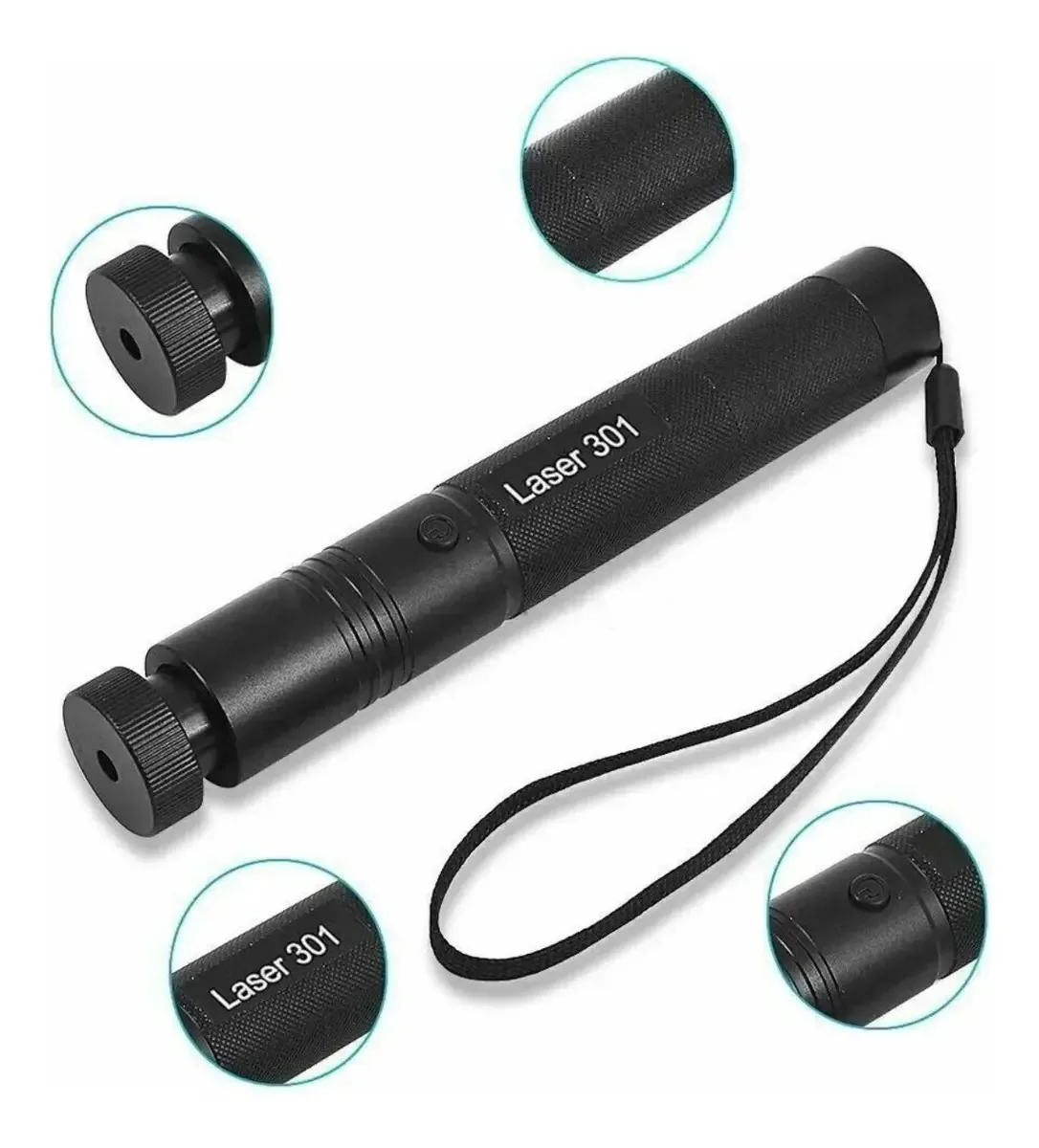 Caneta Laser Pointer Alcance 30 Km Cor Do Laser Verde Chave