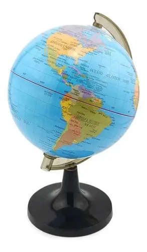 Globo Terrestre Decorativo Negocio De Genio 14cm Mapa Mundi Geográfico