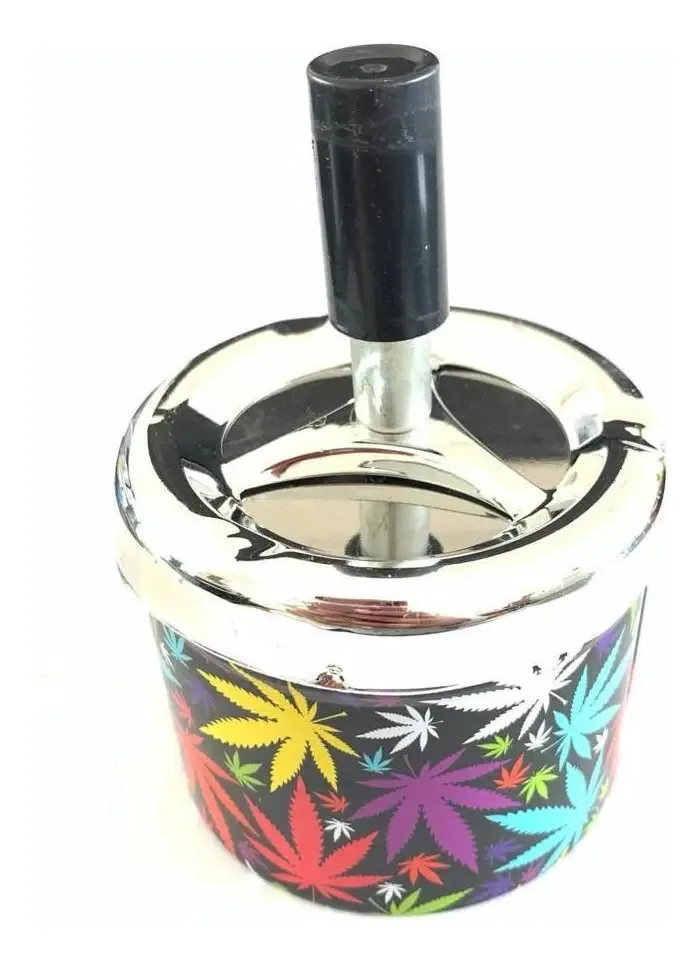 Cinzeiro Inox Anti Cheiro Reservatório Redondo Hemp