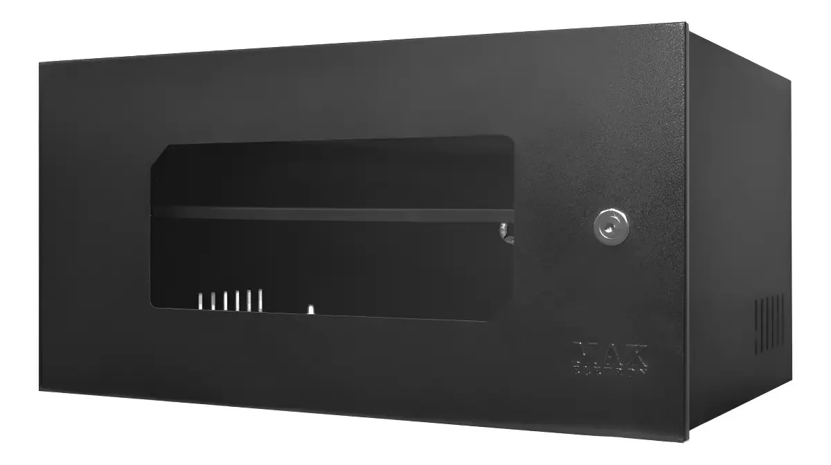 Mini Rack 5U Max Eletron 35cm Parede com Bandeja Fixa e Chaves