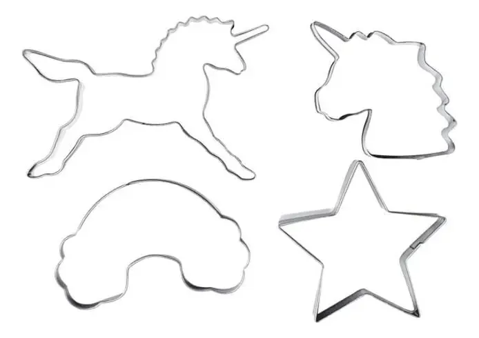 Cortador Confeitaria Unicornio Aco 4pc