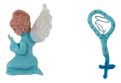 Molde Anjo Rezando E Terço - Gmezn1254