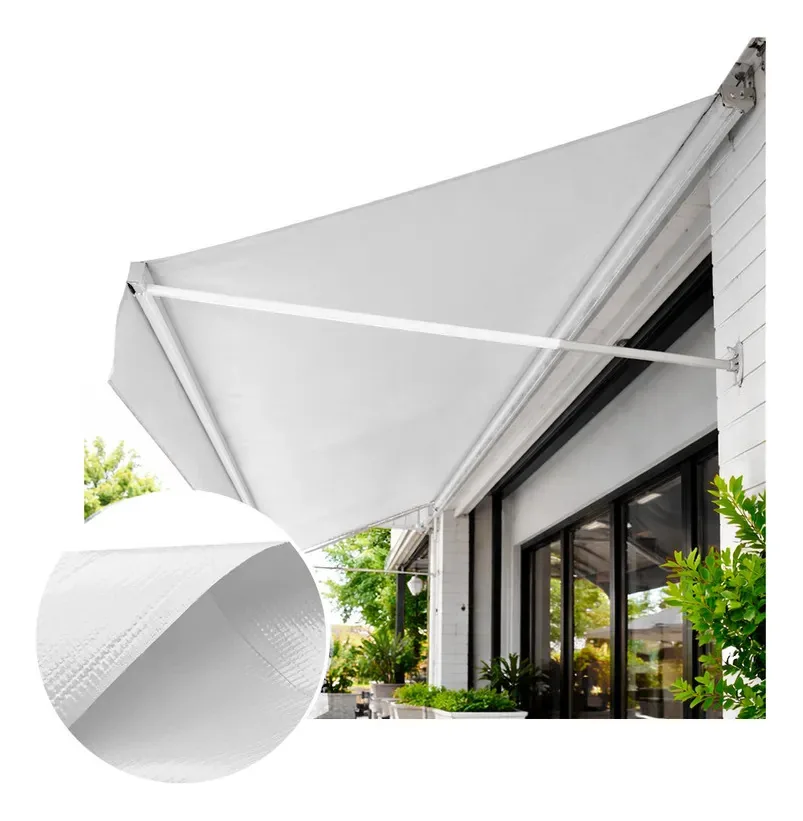 Lona Df Para Coberturas Toldos Varandas 11 Cores 2,5x2,5 Mts Cor Branco