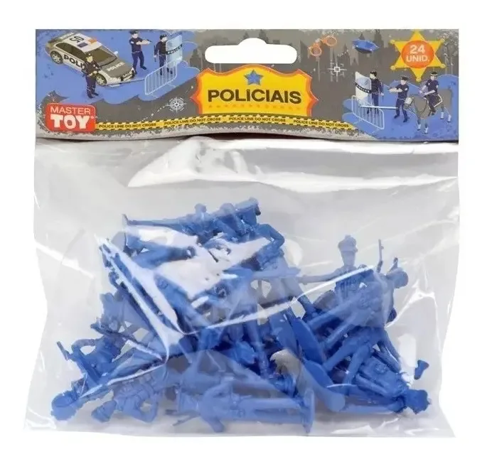 Brinquedo Policial Mini Boneco Criança Militar Soldadinho