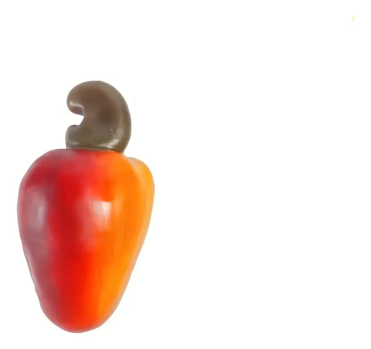 Fruta Artificial De Cerâmica Realista Grande Decoração Cor Caju