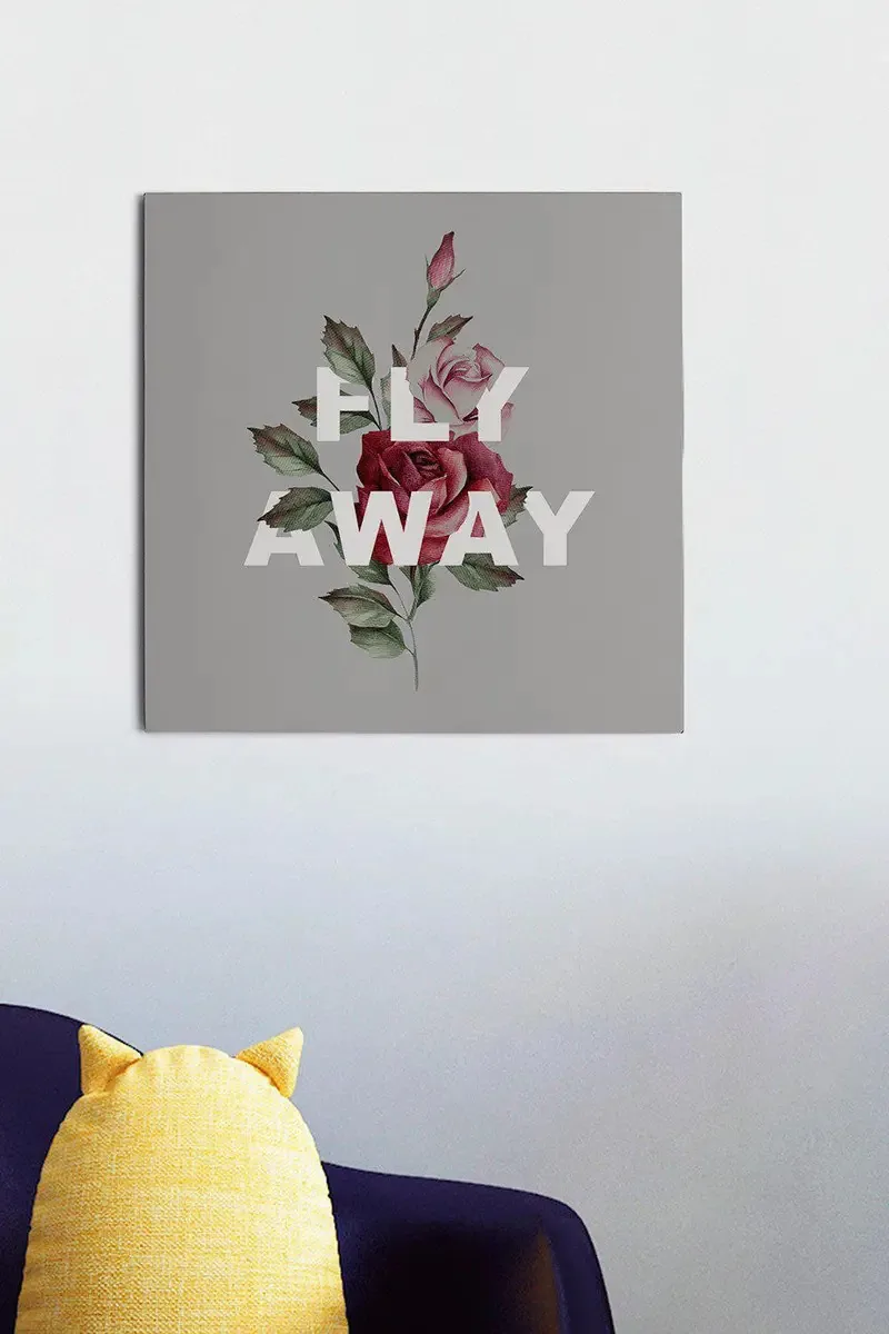 Placa Fly Away 29cm X 29cm