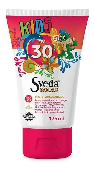 Protetor Solar Sveda Kids Fps30 125ml