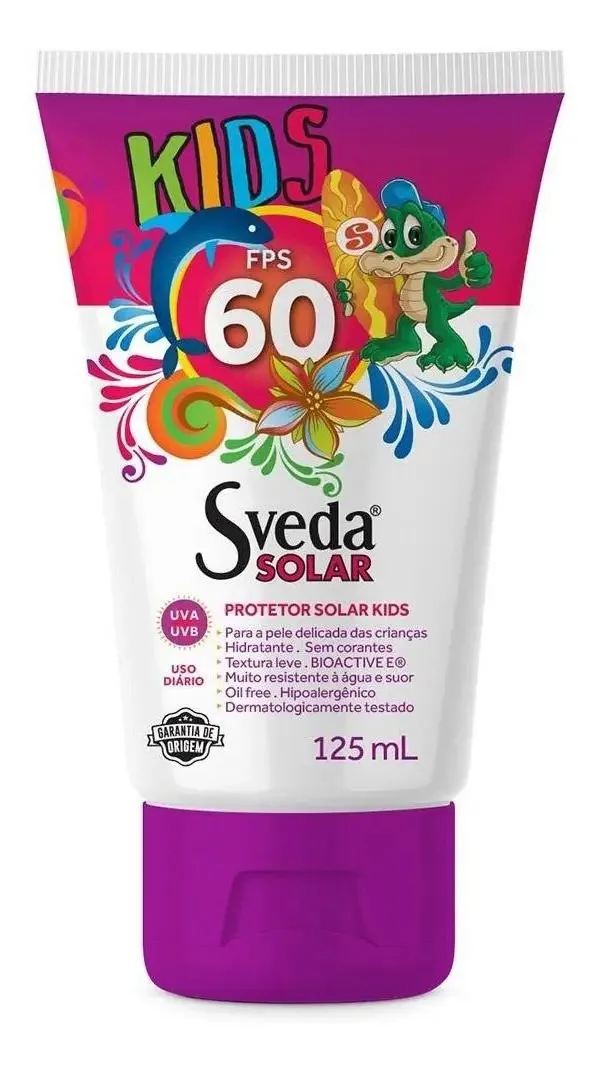 Protetor Solar Sveda Kids Fps60 125ml