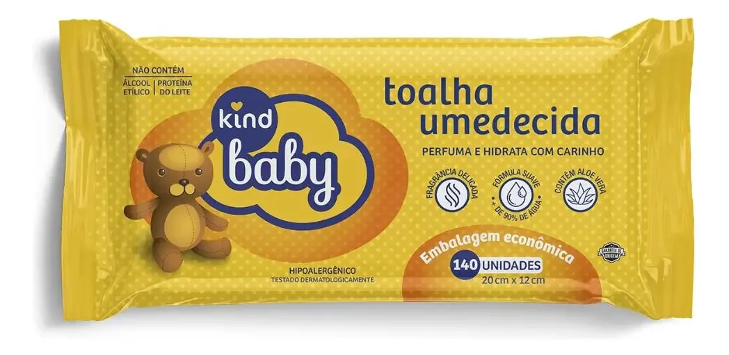 Toalhas umedecidas Kind Baby Baby 140 u