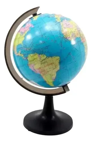 Globo Terrestre Político de Mesa Giratório 20 cm