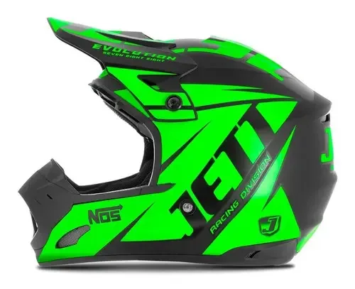 Capacete Motocross Masculino Feminino Fechado Jett Evolution
