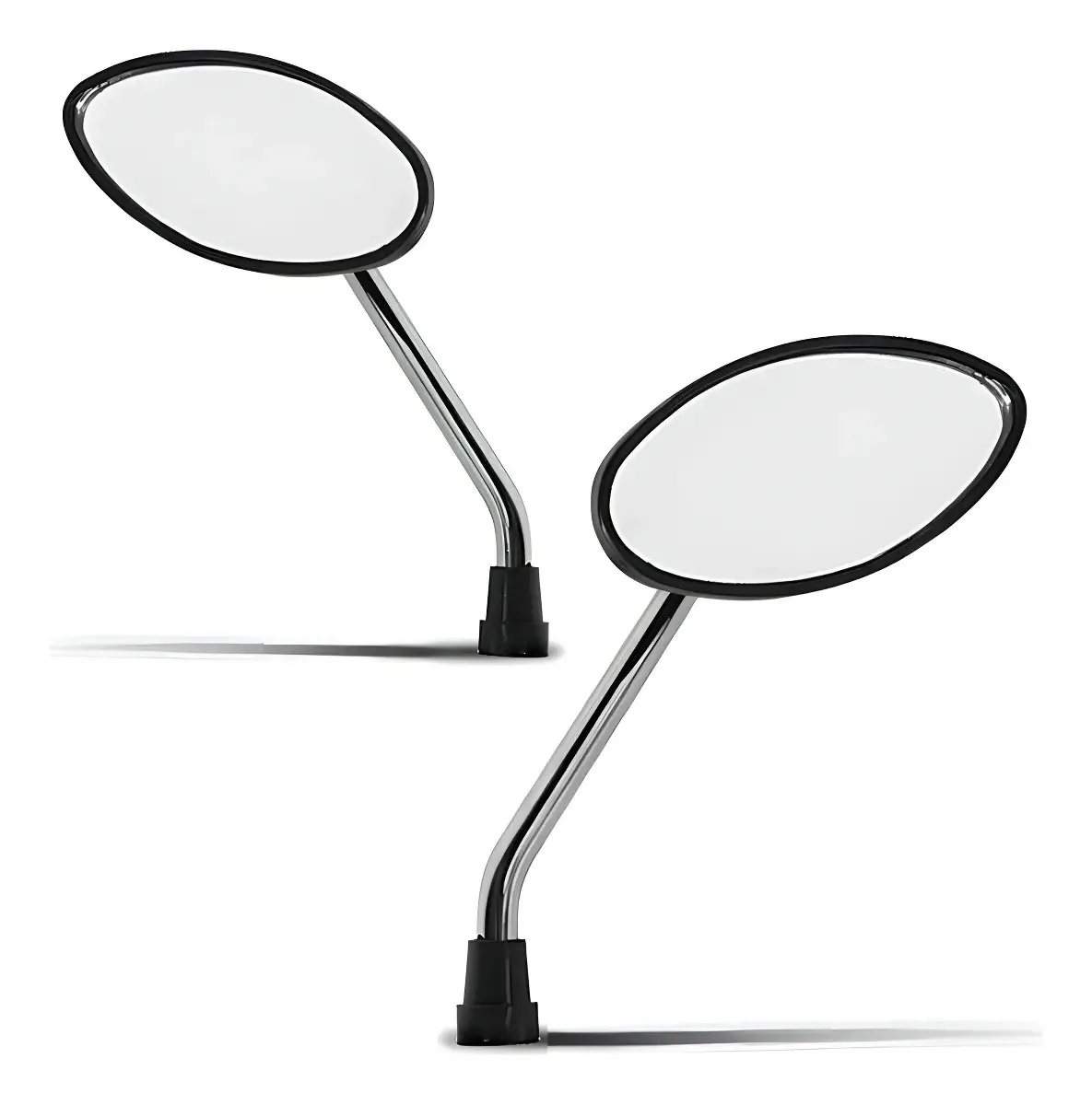 Espelho Retrovisor Moto Cromo Forte Universal Cromado Par
