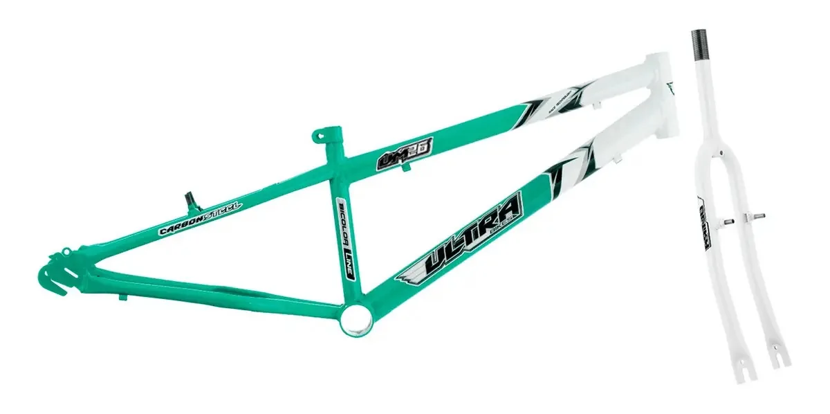 Garfo Aço Carbono Bicicletas Ultra Bikes Cor Verde Anis